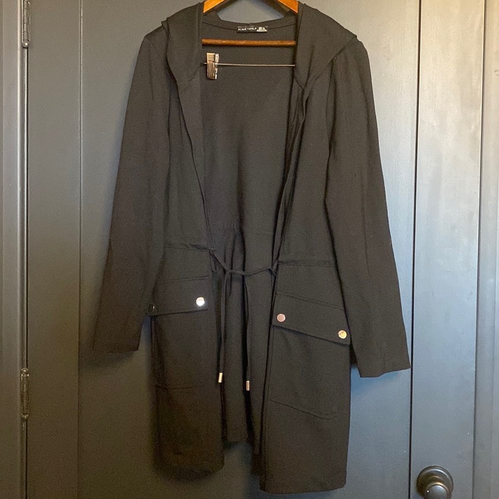 Black Tape_ Blazer w/ hood.